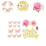 15Pcs Fairy Cake Toppers Modern for Holiday Baking Decoration Congratulation
