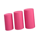 Maxbell 3Pcs Cylinder Pedestal Covers Decor Elastic Anniversary Pedestal Stand Cover Rose