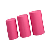 Maxbell 3Pcs Cylinder Pedestal Covers Decor Elastic Anniversary Pedestal Stand Cover Rose