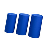Maxbell 3Pcs Cylinder Pedestal Covers Decor Elastic Anniversary Pedestal Stand Cover Blue