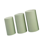 Maxbell 3Pcs Cylinder Pedestal Covers Decor Elastic Anniversary Pedestal Stand Cover Green