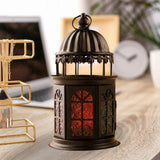 Maxbell Decorative Candle Lantern Home Decor for Dining Room Pathway Events Parities Black