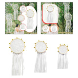 Maxbell Wedding Bell Lace Wall Hanging Ornament Accessory for Bedroom Decor Romantic Diameter 20cm