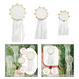 Maxbell Wedding Bell Lace Wall Hanging Ornament Accessory for Bedroom Decor Romantic Diameter 20cm