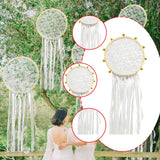 Maxbell Wedding Bell Lace Wall Hanging Ornament Accessory for Bedroom Decor Romantic Diameter 20cm
