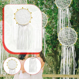 Maxbell Wedding Bell Lace Wall Hanging Ornament Accessory for Bedroom Decor Romantic Diameter 20cm