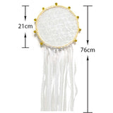 Maxbell Wedding Bell Lace Wall Hanging Ornament Accessory for Bedroom Decor Romantic Diameter 20cm