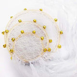 Maxbell Wedding Bell Lace Wall Hanging Ornament Accessory for Bedroom Decor Romantic Diameter 20cm