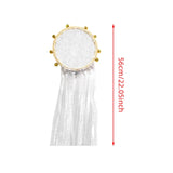 Maxbell Wedding Bell Lace Wall Hanging Ornament Accessory for Bedroom Decor Romantic Diameter 15cm
