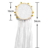 Maxbell Wedding Bell Lace Wall Hanging Ornament Accessory for Bedroom Decor Romantic Diameter 15cm