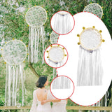 Maxbell Wedding Bell Lace Wall Hanging Ornament Accessory for Bedroom Decor Romantic Diameter 10cm