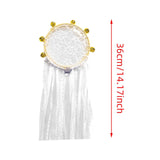 Maxbell Wedding Bell Lace Wall Hanging Ornament Accessory for Bedroom Decor Romantic Diameter 10cm