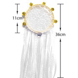 Maxbell Wedding Bell Lace Wall Hanging Ornament Accessory for Bedroom Decor Romantic Diameter 10cm