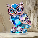 Maxbell Owl Ornament Animal Gift Acrylic Modern Accents for Cabinet Office Bookshelf