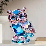 Maxbell Owl Ornament Animal Gift Acrylic Modern Accents for Cabinet Office Bookshelf