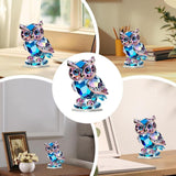 Maxbell Owl Ornament Animal Gift Acrylic Modern Accents for Cabinet Office Bookshelf