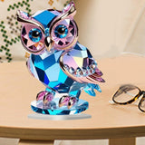 Maxbell Owl Ornament Animal Gift Acrylic Modern Accents for Cabinet Office Bookshelf