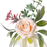 Maxbell Chair Back Flower Elegant Wedding Chair Decor for Ceremony Birthday Backdrop champagne