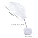 Maxbell Feather Pen White Wedding Signing Pen for School Office Artwork Party Favors