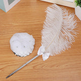 Maxbell Feather Pen White Wedding Signing Pen for School Office Artwork Party Favors