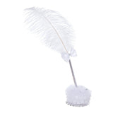 Maxbell Feather Pen White Wedding Signing Pen for School Office Artwork Party Favors