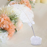 Maxbell Feather Pen White Wedding Signing Pen for School Office Artwork Party Favors