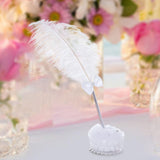 Maxbell Feather Pen White Wedding Signing Pen for School Office Artwork Party Favors