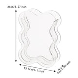 Maxbell Acrylic Hydroponic Vase Modern Centerpiece Flower Vase for Table Living Room Transparent