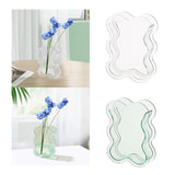 Maxbell Acrylic Hydroponic Vase Modern Centerpiece Flower Vase for Table Living Room Transparent