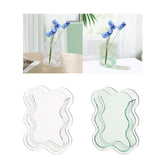 Maxbell Acrylic Hydroponic Vase Modern Centerpiece Flower Vase for Table Living Room Transparent