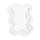 Maxbell Acrylic Hydroponic Vase Modern Centerpiece Flower Vase for Table Living Room Transparent