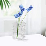 Maxbell Acrylic Hydroponic Vase Modern Centerpiece Flower Vase for Table Living Room Transparent