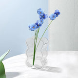 Maxbell Acrylic Hydroponic Vase Modern Centerpiece Flower Vase for Table Living Room Transparent