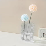 Maxbell Acrylic Hydroponic Vase Modern Centerpiece Flower Vase for Table Living Room Transparent