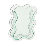 Maxbell Acrylic Hydroponic Vase Modern Centerpiece Flower Vase for Table Living Room Transparent Green