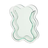 Maxbell Acrylic Hydroponic Vase Modern Centerpiece Flower Vase for Table Living Room Transparent Green
