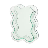 Maxbell Acrylic Hydroponic Vase Modern Centerpiece Flower Vase for Table Living Room Transparent Green