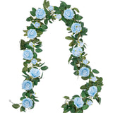 Maxbell Artificial Floral Garland Hanging Rose Garland for Wedding Christmas Outdoor
