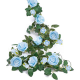 Maxbell Artificial Floral Garland Hanging Rose Garland for Wedding Christmas Outdoor