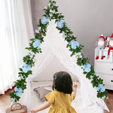 Maxbell Artificial Floral Garland Hanging Rose Garland for Wedding Christmas Outdoor