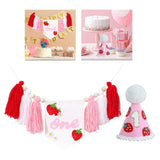 Maxbell 1ST Birthday Highchair Banner Birthday Accessories Decorative Photo Backdrop