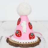 Maxbell Strawberry First Birthday Hat Themed Party Supplies Sweet 1ST Birthday Crown