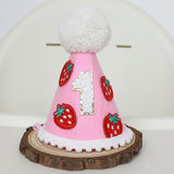 Maxbell Strawberry First Birthday Hat Themed Party Supplies Sweet 1ST Birthday Crown
