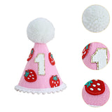 Maxbell Strawberry First Birthday Hat Themed Party Supplies Sweet 1ST Birthday Crown