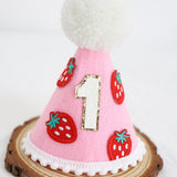 Maxbell Strawberry First Birthday Hat Themed Party Supplies Sweet 1ST Birthday Crown