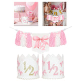 Maxbell High Chair Banner Wall Decor Home Decoration Half Birthday Party Decorations