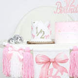 Maxbell 1/2 Birthday Crown Hat Bow Girls Decor Decorative for Cake Smash Photo Props Golden