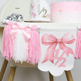 Maxbell 1/2 Birthday Crown Hat Bow Girls Decor Decorative for Cake Smash Photo Props Golden