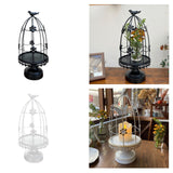 Maxbell Bird Cage Candle Holder Elegant Tealight Holder for Wedding Birthday Holiday Black