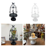 Maxbell Bird Cage Candle Holder Elegant Tealight Holder for Wedding Birthday Holiday Black
